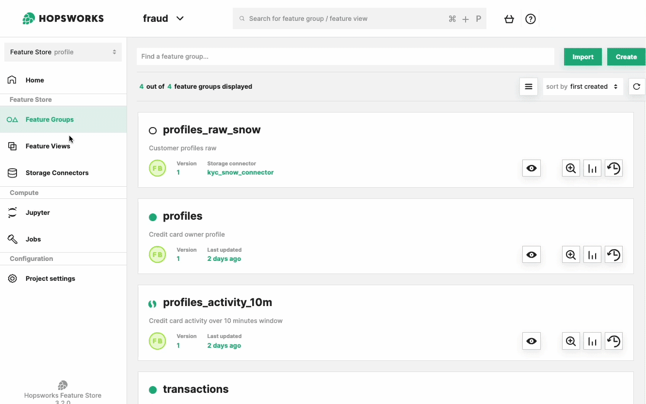 Hopsworks UI