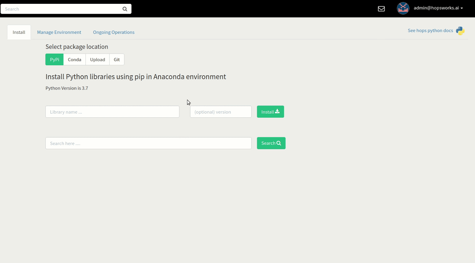 Installing hsfs library by name from PyPI