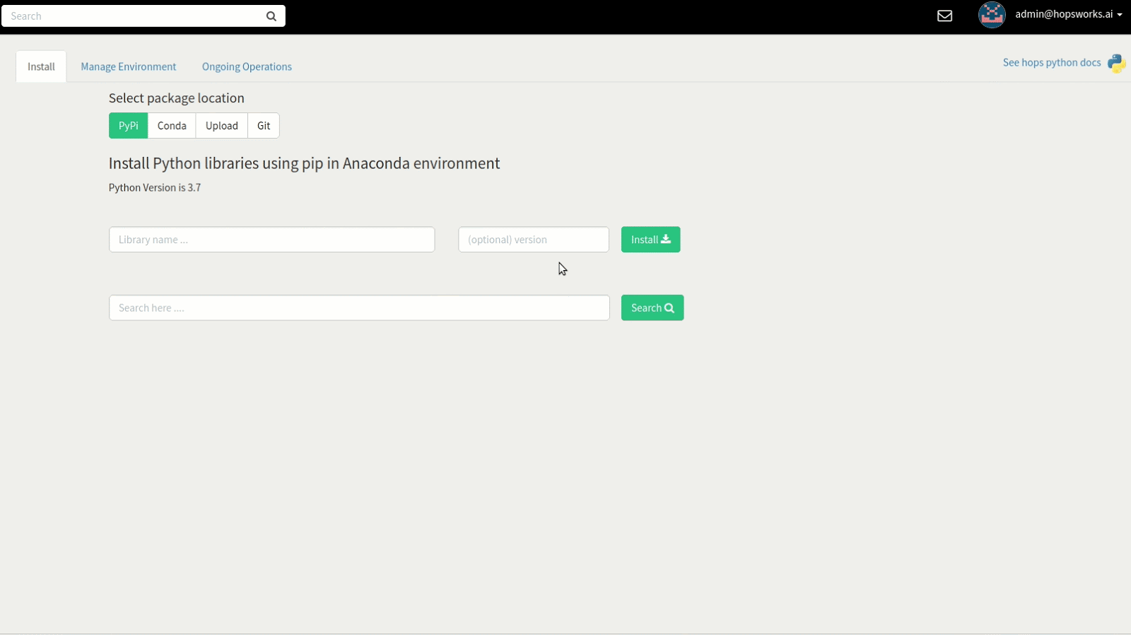 Installation failure logs showing version error