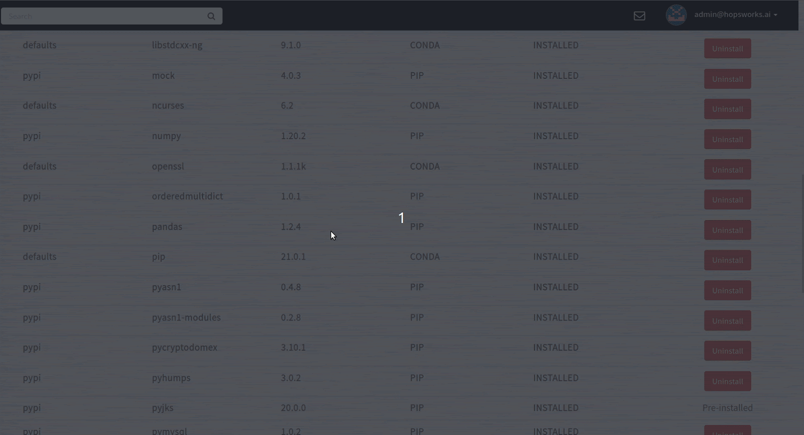 Dependency conflict detection after uninstalling pandas