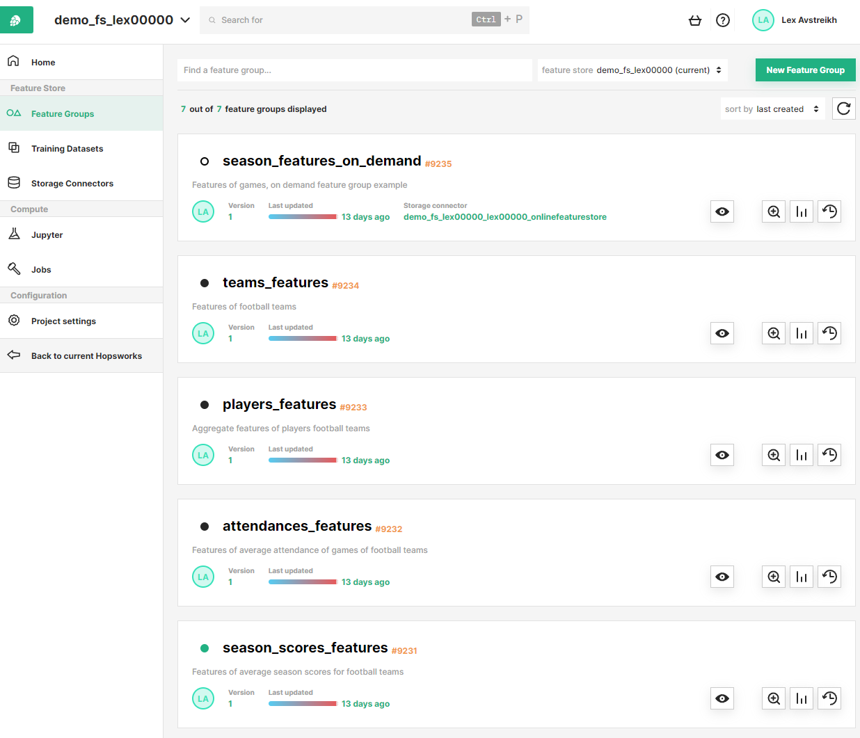 New feature store UI 2021